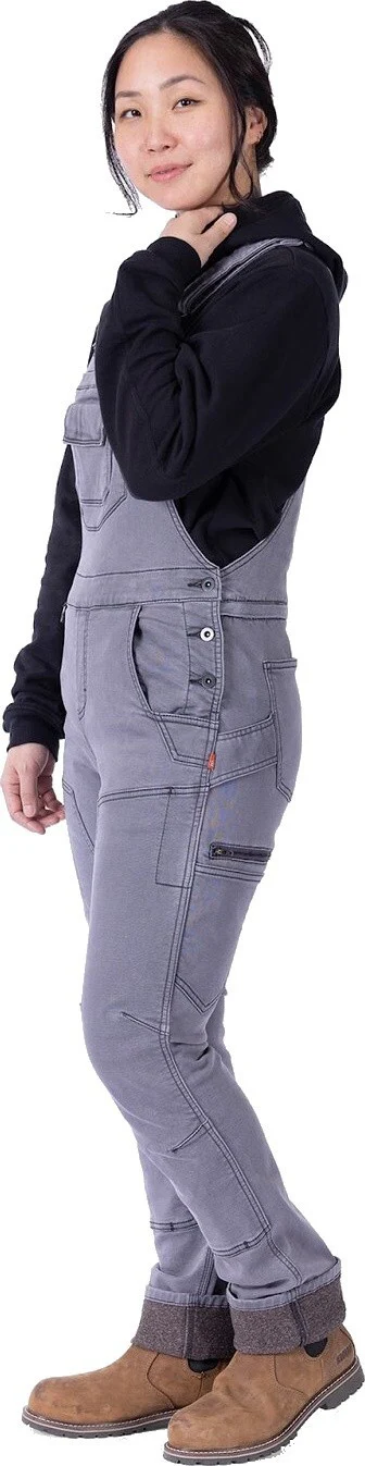 Freshley Hotswap Stretch Denim Drop Seat Overalls, 30" Inseam - Womens - Image 3
