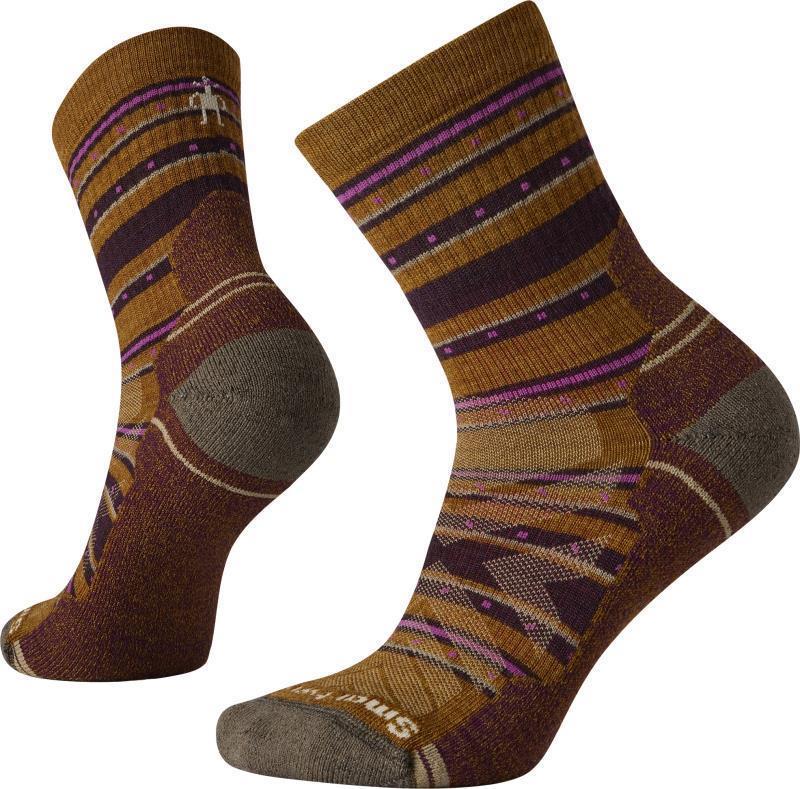 Hike Light Cushion Stitch Stripe Mid Crew Socks - Womens