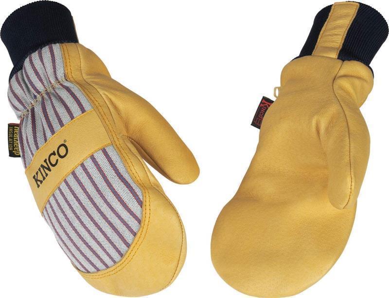 Lined Premium Grain Pigskin Ski Mitts